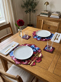 Lavin Schleife & Blüten Set aus 4 Platzsets + Untersetzern – Bild 1