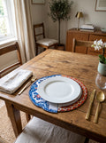 Asia Porzellanteller — 4er-Set Platzsets, abwischbar, fleckabweisend — Bild 1