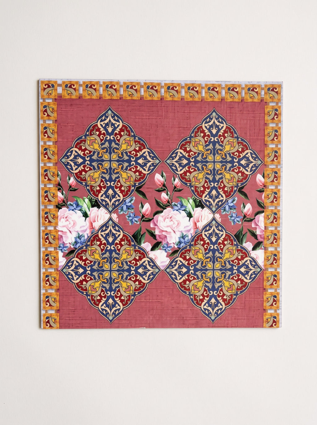 Safi Iznik-Fliese & Rose Set aus 4 Platzsets + Untersetzern – Bild 5