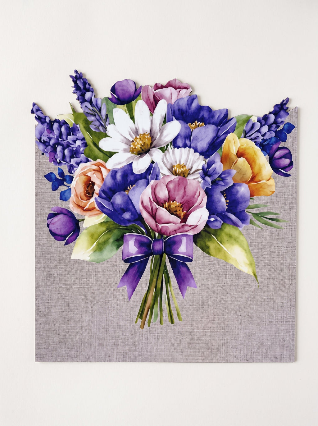 Lavender Blumenstrauß 4er-Set Platzsets – Bild 6