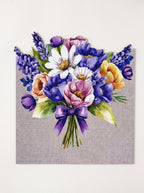 Lavender Blumenstrauß 4er-Set Platzsets – Bild 6