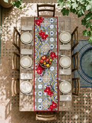 Marakes Granatapfel — Tischläufer 45x138 cm, fleckabweisend