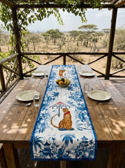 Safari Leopard — Tischläufer 40x140 cm, fleckabweisend