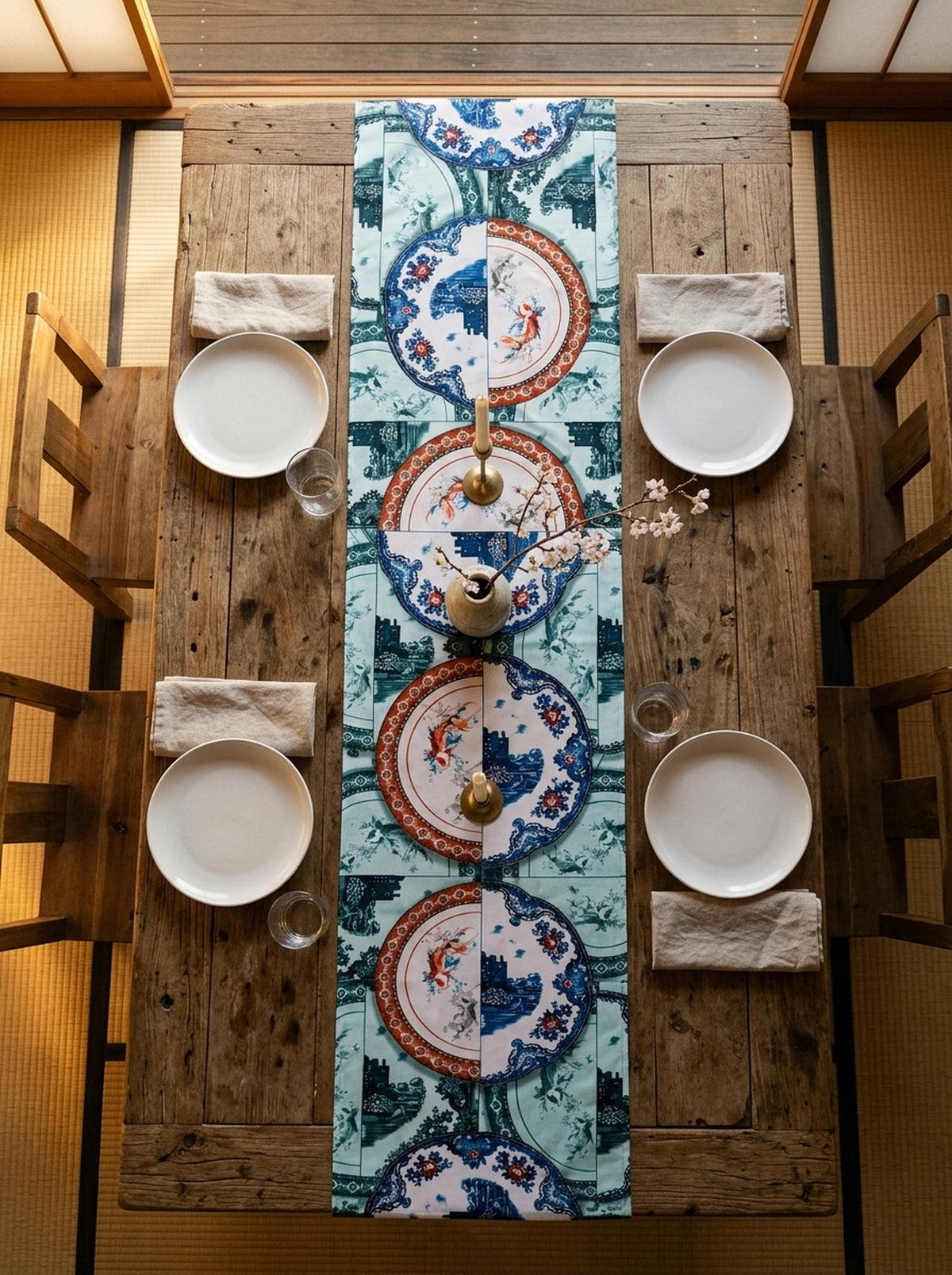 Asia Tabak — Runner 45x138 cm, Leke Tutmaz, Silinebilir — görsel 1