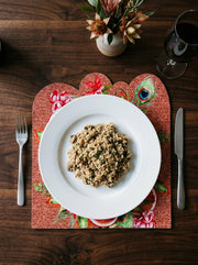 Rio Peacock & Fruit — Placemat, Wipe-Clean