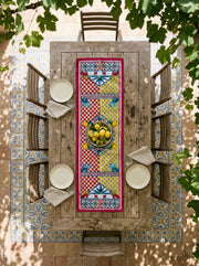 Limoncello Zitrone — Tischläufer 45x138 cm, fleckabweisend