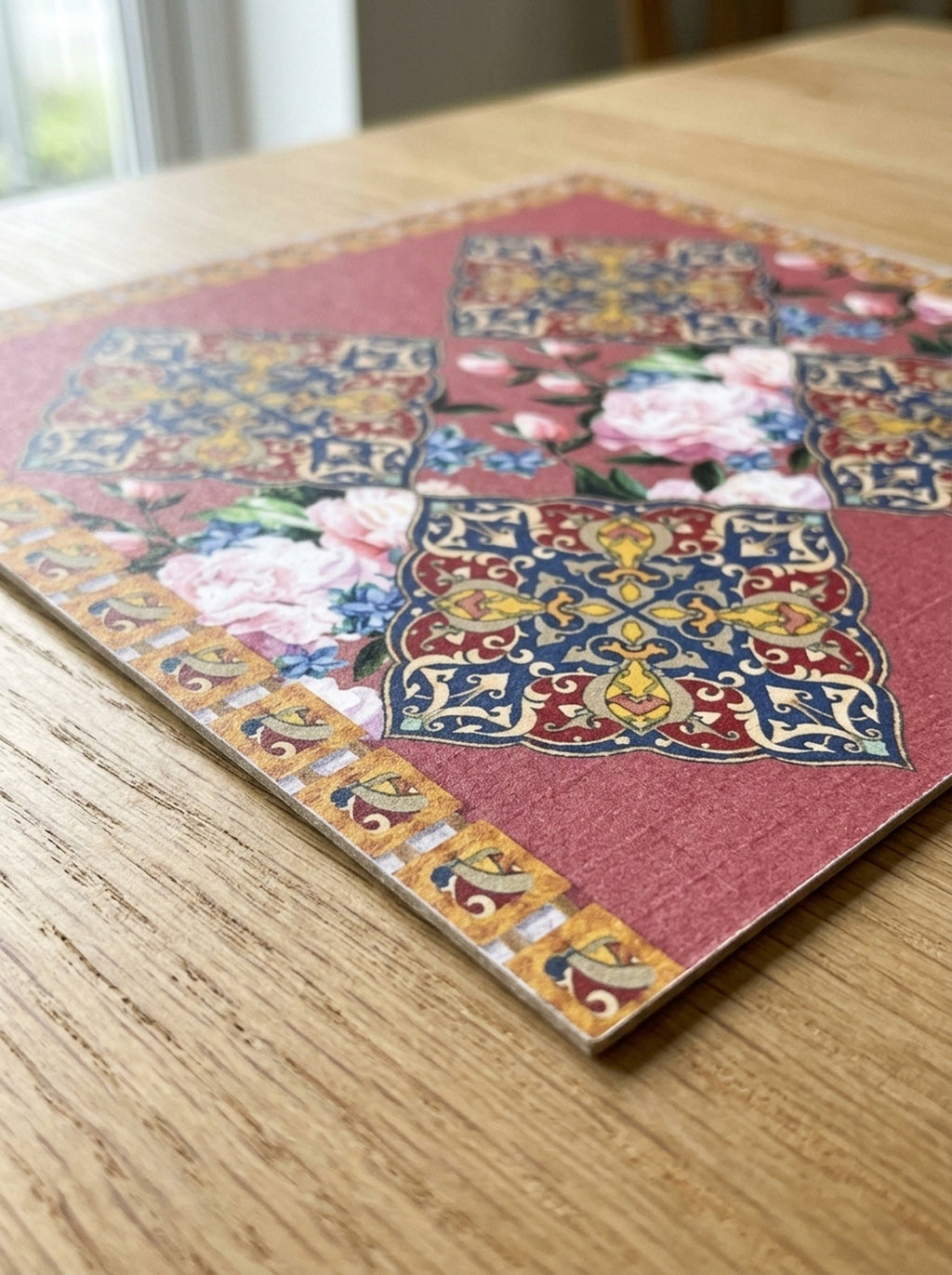 Safi Iznik-Fliese & Rose 4er-Set Platzsets – Bild 6