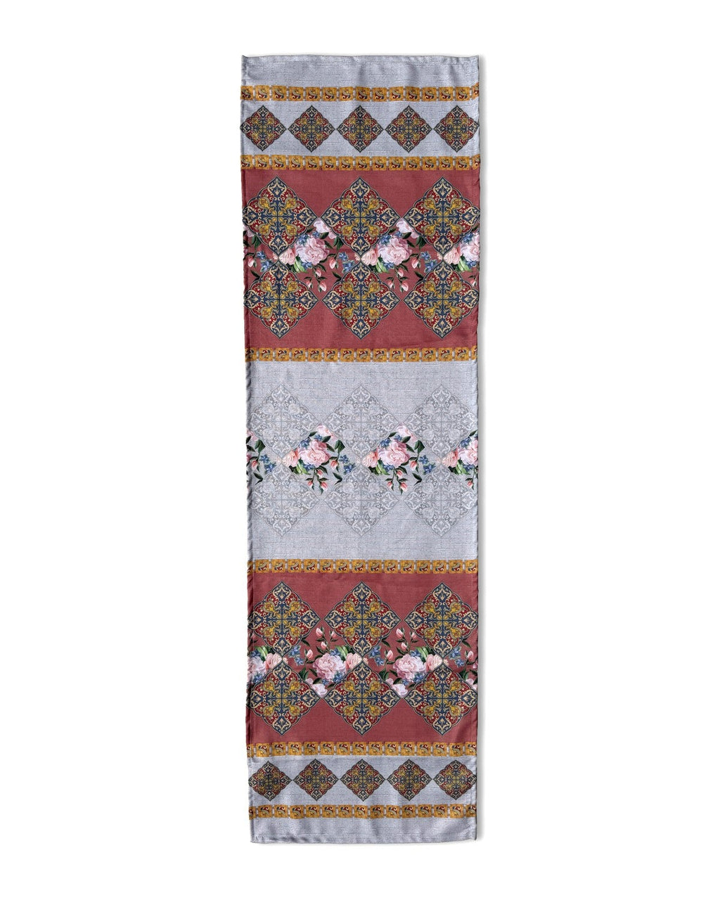 Runner 40x140 cm – Safi Çini ve Gül Desenli