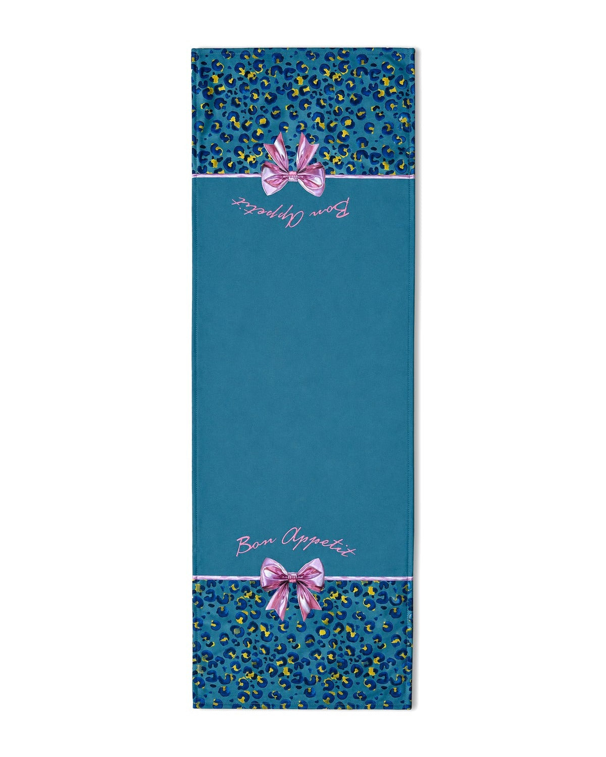 Bella Leopar ve Fiyonk Desenli Dekoratif Runner 40x140 cm — görsel 2