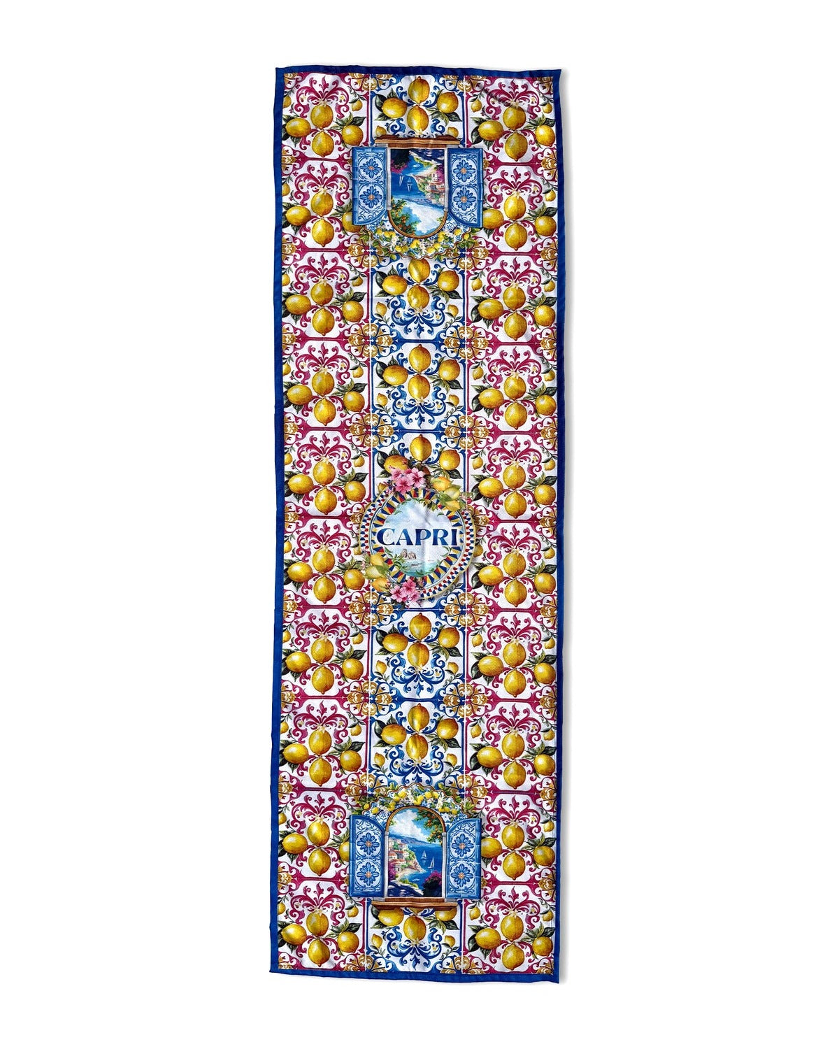 Amalfi Limon ve Pencere Desenli Dekoratif Runner 40x140 cm — görsel 2