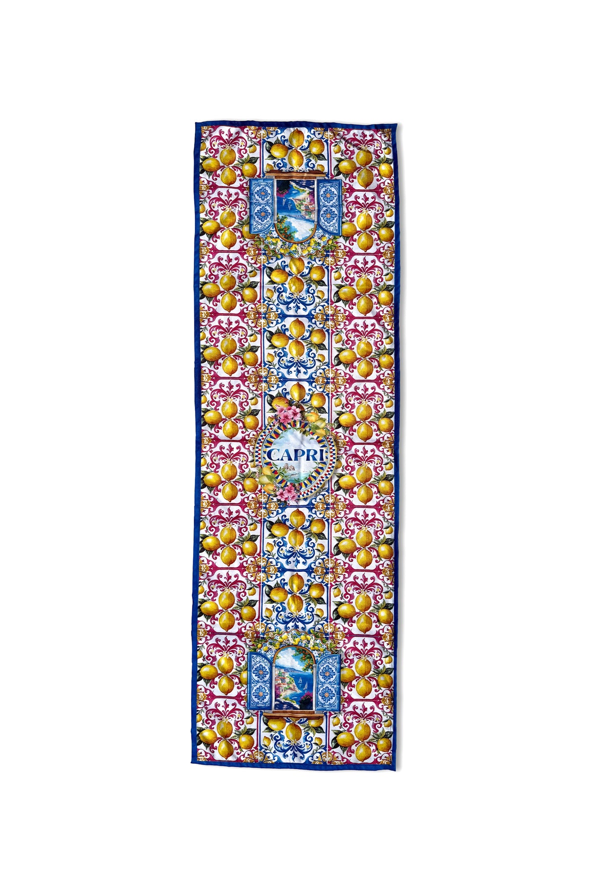 Amalfi Limon ve Pencere Desenli Dekoratif Runner 40x140 cm — görsel 2