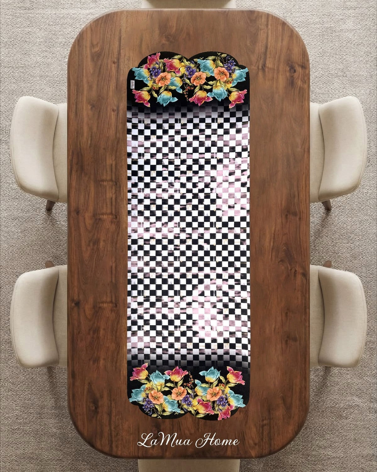 Checkered Lamineli cut runner
