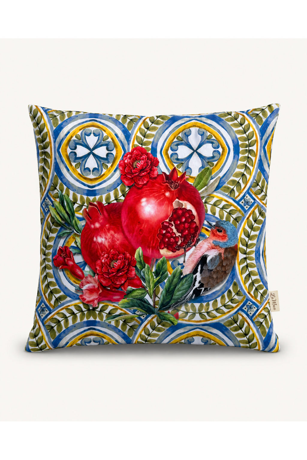 Marakes Nar Desenli Dekoratif Kırlent Kılıfı 43x43 cm — görsel 2