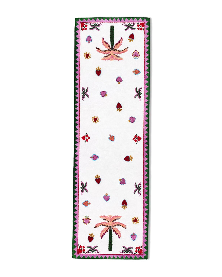 Palm Palm Tree — Table Runner 45x138 cm, Stain-Resistant, Wipe-Clean