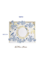 Royal Blaue Blüten & Vögel 4er-Set Platzsets – Bild 9