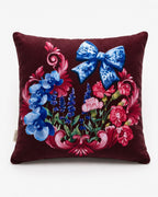 Kırlent Kılıfı 40x40 cm – Lavin Fiyonk ve Çiçek Desenli