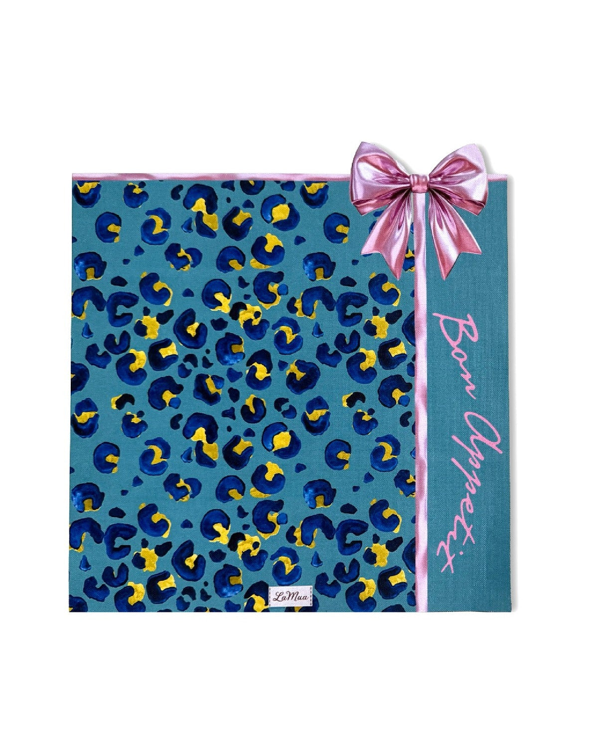 Bella Leopard & Bow — Placemat, Wipe-Clean