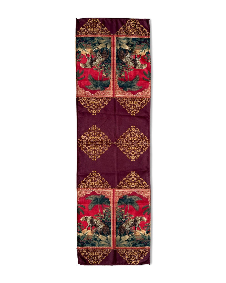 Leo Leopard — Table Runner 45x138 cm, Stain-Resistant, Wipe-Clean