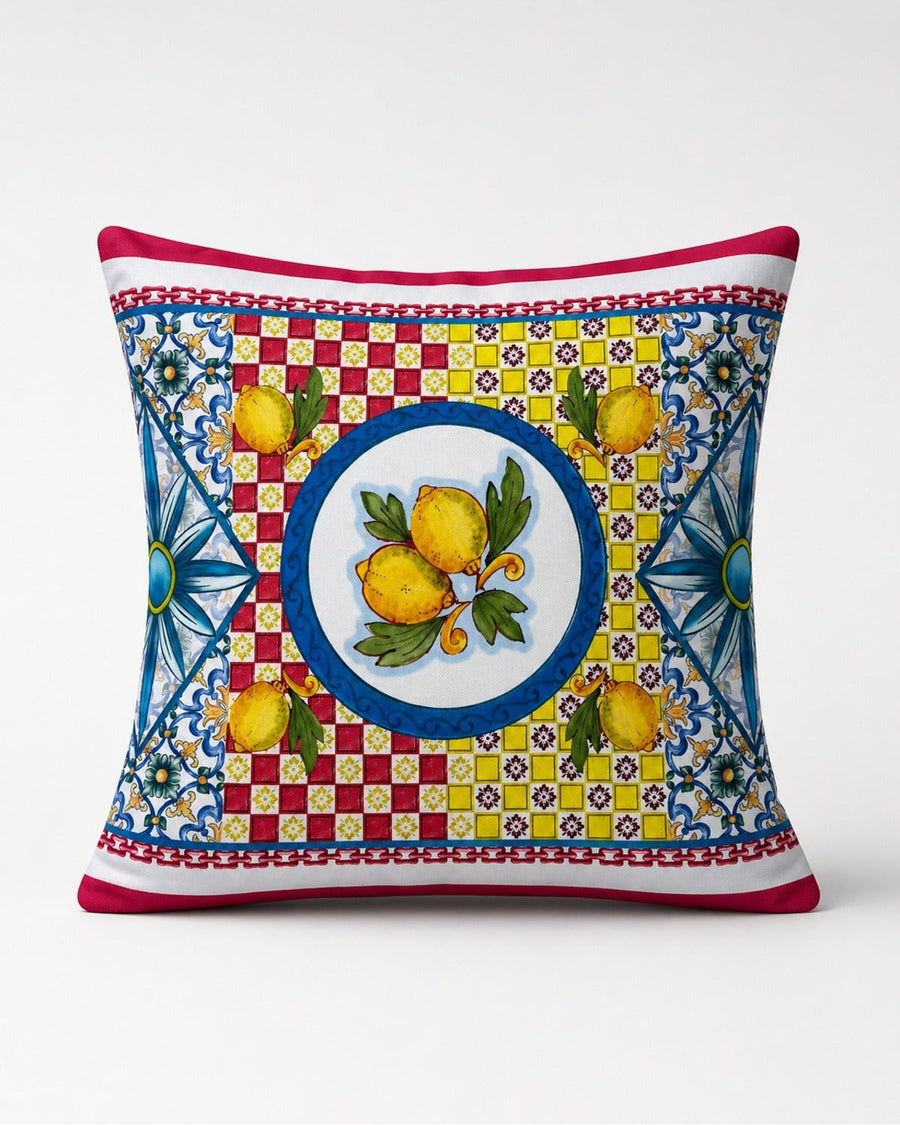 Limoncello Limon — Kırlent Kılıfı 40x40 cm, Fermuarlı, Leke Tutmaz
