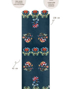 Lamineli Cut Runner, Lazer Kesim – Loya Çiçek Desenli