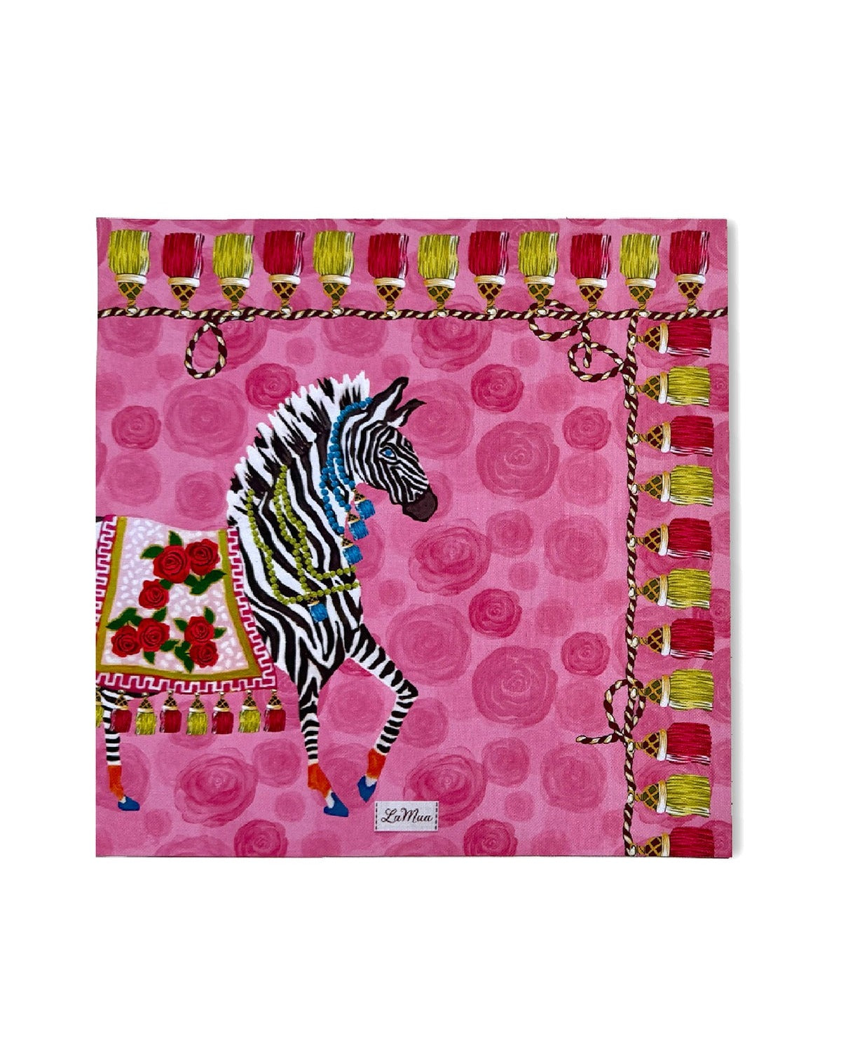 Pink Zebra — Platzset, abwischbar, fleckabweisend
