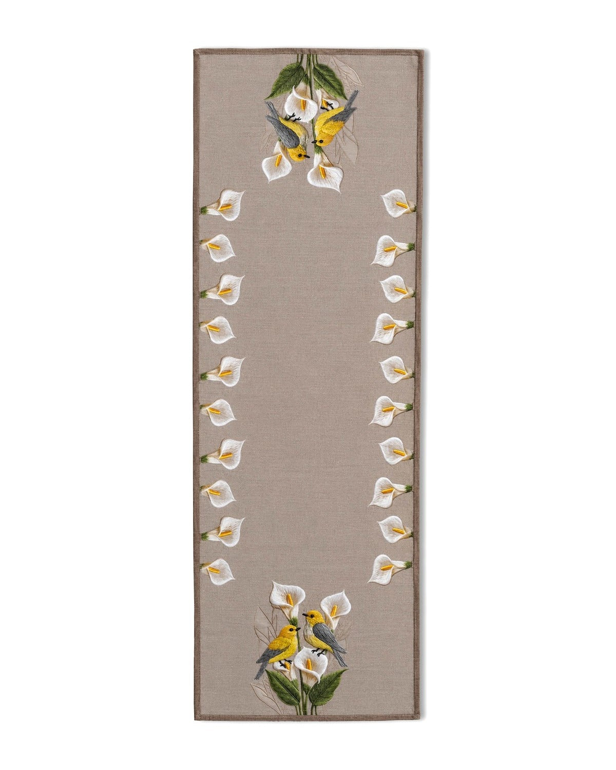 Lily Kuş ve Çiçek Desenli Dekoratif Runner 40x140 cm — görsel 2