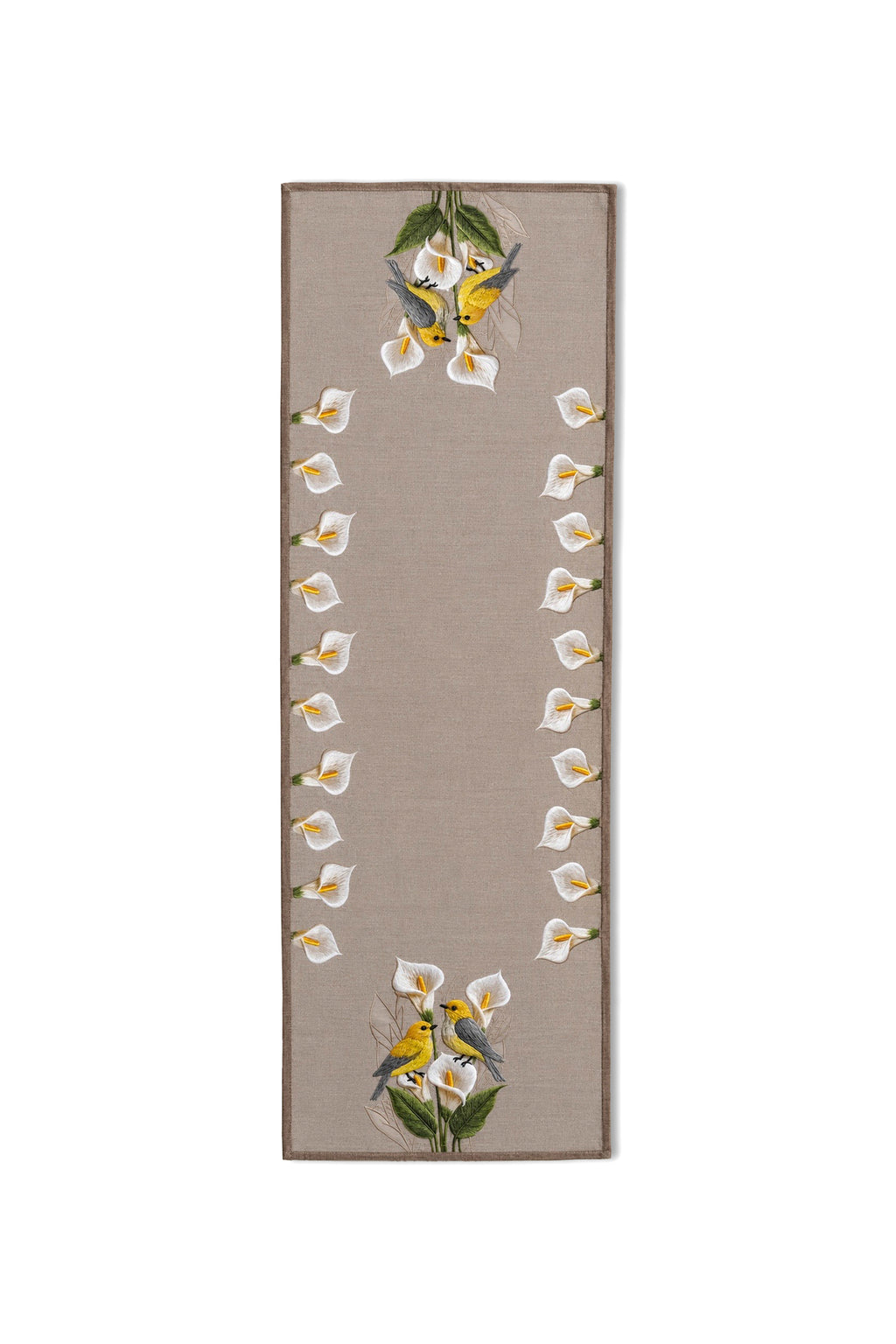 Lily Kuş ve Çiçek Desenli Dekoratif Runner 40x140 cm — görsel 2