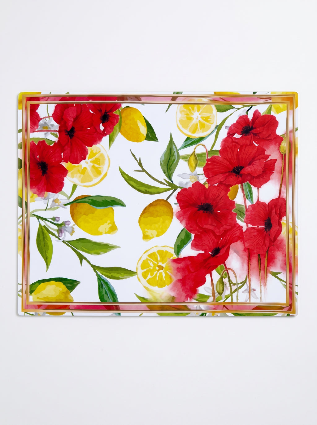 Lima Zitrone & Mohn — 4er-Set Platzsets, abwischbar — Bild 4