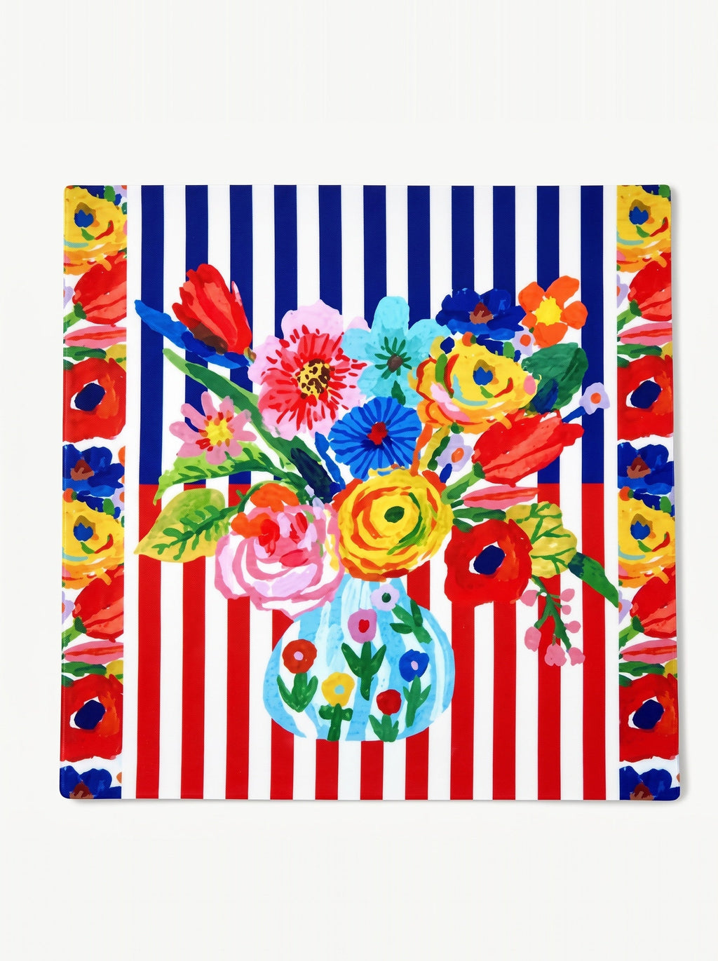 Viva Streifen & Blüten 4er-Set Platzsets – Bild 3