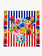 Viva Streifen & Blüten 4er-Set Platzsets – Bild 3