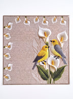 Lily Vogel & Blüten 4er-Set Platzsets – Bild 4