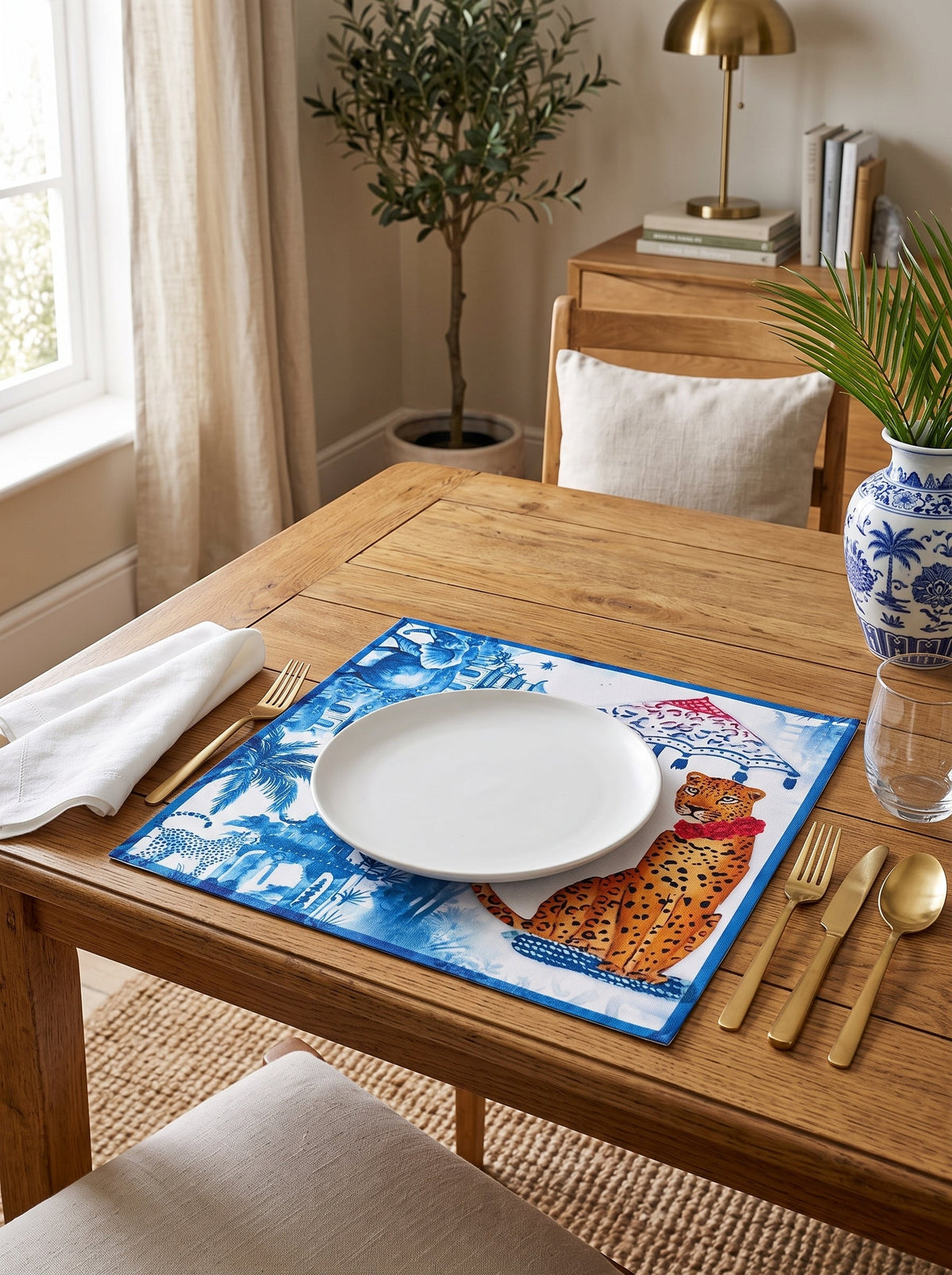 Safari Leopard 4er-Set Platzsets – Bild 1