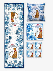 Safari Tischset — Läufer + Platzsets + Untersetzer + Kissen