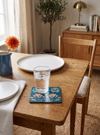 Loya Blüten Set aus 4 Platzsets + Untersetzern – Bild 5