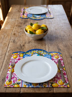 Amalfi Zitronen & Fenster — Set aus 4 Platzsets + Untersetzern — Bild 6