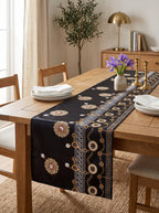 Noir Table Setting Set — Runner + Placemats + Coasters + Cushion — image 1