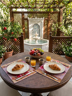 Mona Pomegranate & Gold Border Set of 4 Placemats – image 4
