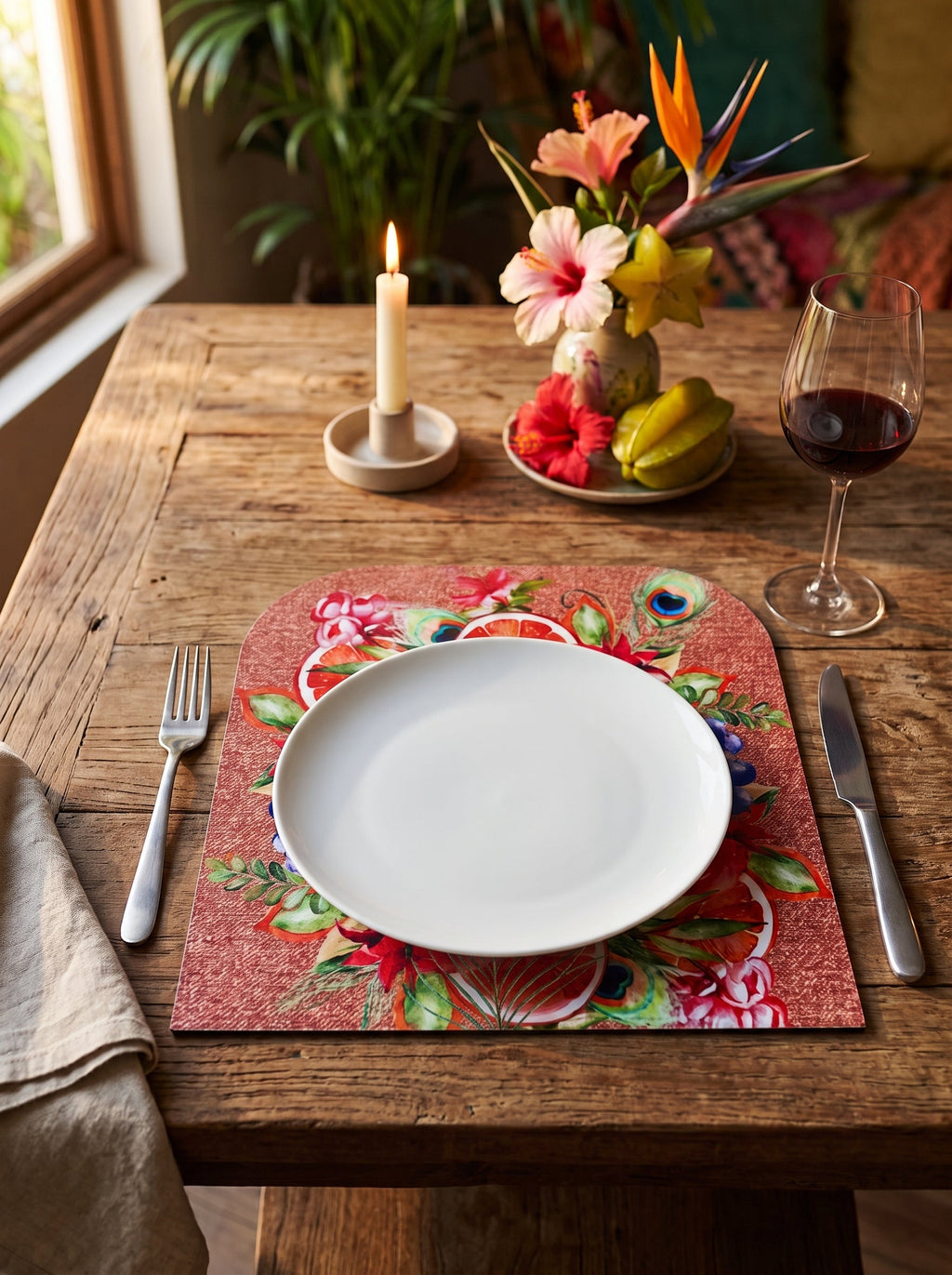 Rio Pfau & Früchte 4er-Set Platzsets – Bild 7