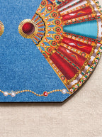 Azure Fächer & Denimblau 4er-Set Platzsets – Bild 4