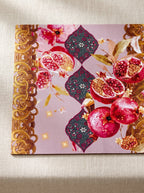 Mona Pomegranate & Gold Border Set of 4 Placemats – image 6