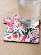 Fiora Schleife & Blüten Set aus 4 Platzsets + Untersetzern – Bild 4