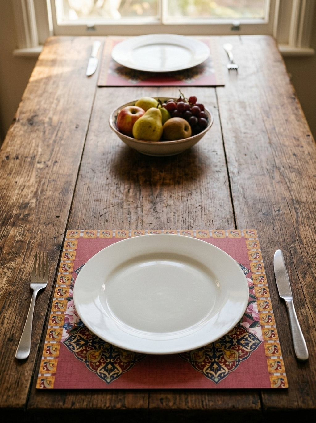 Safi Iznik-Fliese & Rose 4er-Set Platzsets – Bild 5