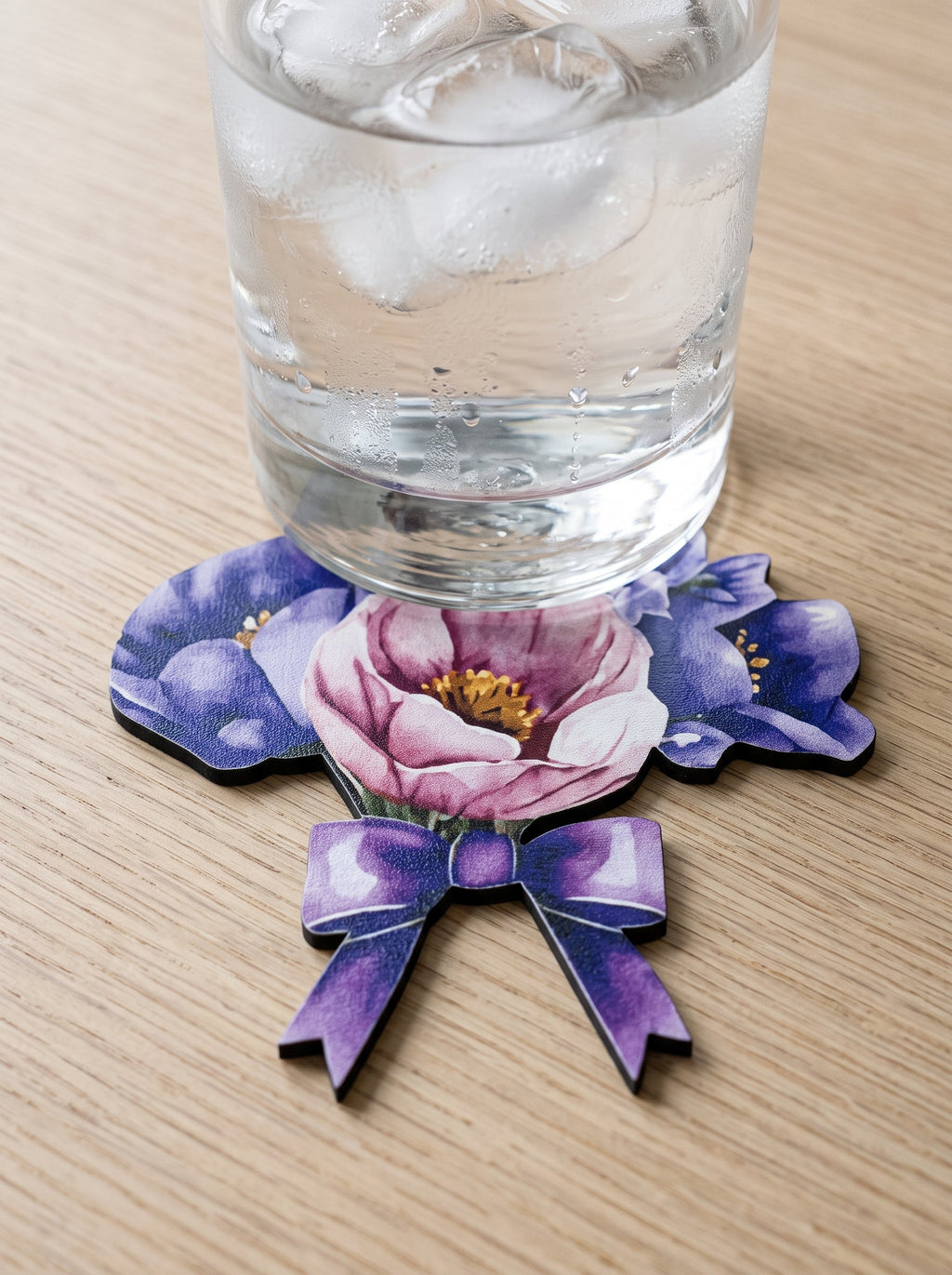 Lavender Blumenstrauß Set aus 4 Platzsets + Untersetzern – Bild 6
