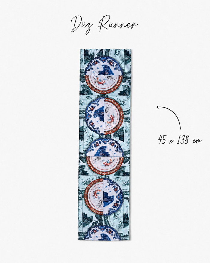 Asia Tabak — Runner 45x138 cm, Leke Tutmaz, Silinebilir