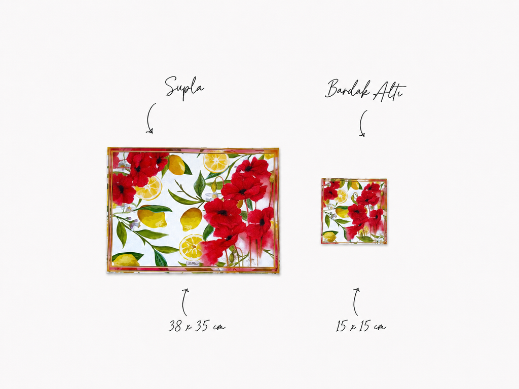 Lima Zitrone & Mohn 4er-Set Platzsets – Bild 6