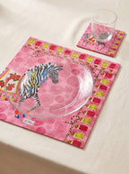 Pink Zebra 4er-Set Platzsets – Bild 1