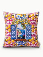 Amalfi Lemons & Window set of 2 cushion covers – studio view 2