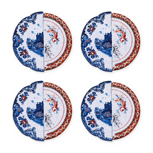 Asia Porzellanteller 4er-Set Platzsets – Set-Inhalt