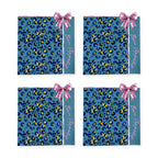 Bella Leopard & Schleife 4er-Set Platzsets – Set-Inhalt
