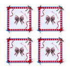 Bowie Schleife 4er-Set Platzsets – Set-Inhalt